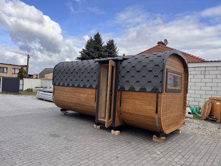 DUŻA Sauna KOBA Kwadro 5m - 2 pomieszczenia, boczne wejście