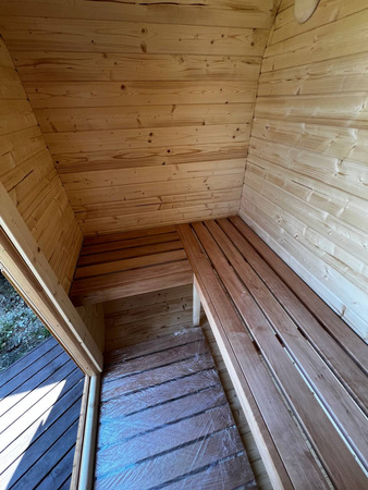 Sauna KOBA Kwadro MINI 1,5m 1 pomieszczenie bez tarasu