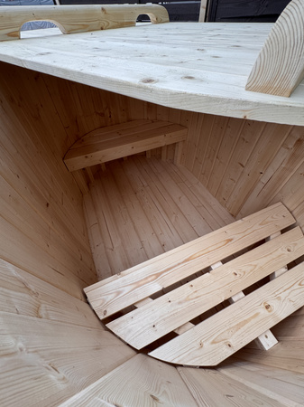 Balia do Morsowania 2-osobowa Owalna – Naturalne Drewno Świerkowe