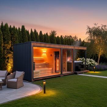 Sauna ogrodowa KOBA LOFT B - ocieplona - KONFIGURUJ