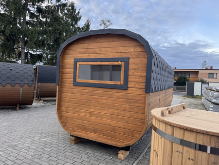 DUŻA Sauna KOBA Kwadro 5m - 2 pomieszczenia, boczne wejście