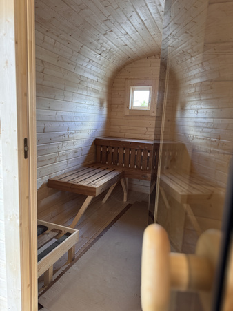 DUŻA Sauna KOBA Kwadro 5m - 2 pomieszczenia, boczne wejście