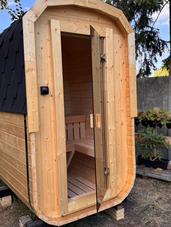 Mała Sauna KOBA Kwadro MICRO 1 pomieszczenie bez tarasu