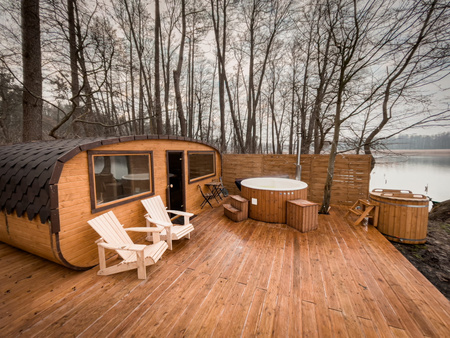 KOBA Strefa SPA XL – zestaw premium z sauną kwadro-owalną i balią deluxe