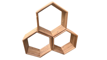 Drewutnia ogrodowa KOBA HEXAGON z termodrewna