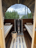 Sauna KOBA Beczka 2,5m - 1 pomieszczenie z tarasem dla 2-4 osób