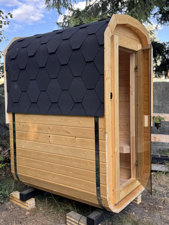 Mała Sauna KOBA Kwadro MICRO 1 pomieszczenie bez tarasu