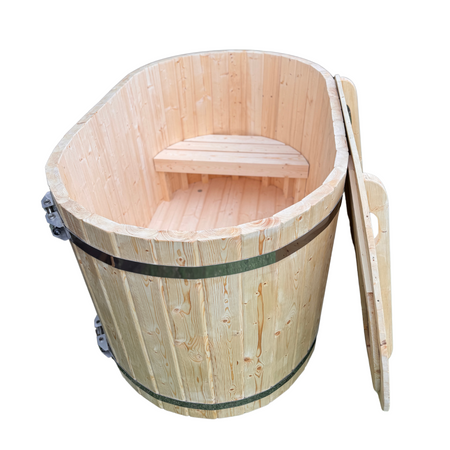 Balia do Morsowania 2-osobowa Owalna – Naturalne Drewno Świerkowe