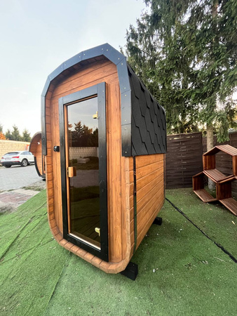 Mała Sauna KOBA Kwadro MICRO - idealna dla 2os - małe przestrzenie