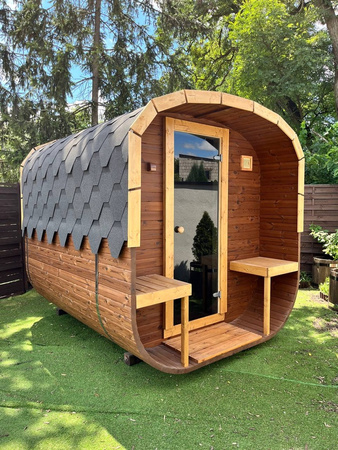 Sauna KOBA KWADRO 2,5m z tarasem