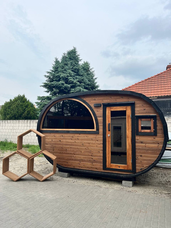 Drewutnia ogrodowa KOBA HEXAGON z termodrewna