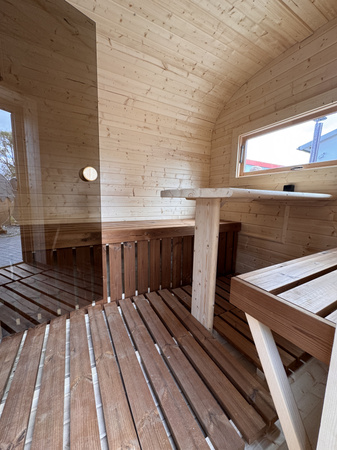 DUŻA Sauna KOBA Kwadro 5m - 2 pomieszczenia, boczne wejście