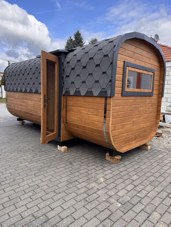 DUŻA Sauna KOBA Kwadro 5m - 2 pomieszczenia, boczne wejście