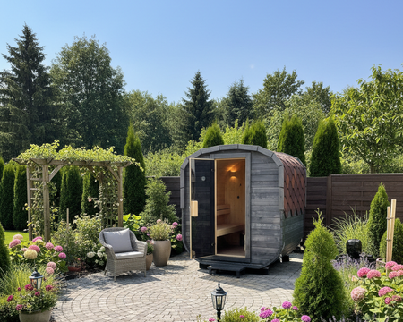 Sauna KOBA Kwadro MINI 1,5m 1 pomieszczenie bez tarasu