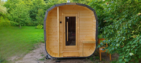 Sauna KOBA Kwadro 3m - 1 pomieszczenie z tarasem