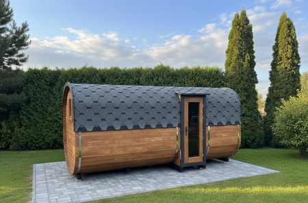 DUŻA Sauna KOBA Kwadro 5m - 2 pomieszczenia, boczne wejście