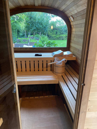 DUŻA Sauna KOBA Kwadro 5m - 2 pomieszczenia, boczne wejście