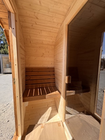 Sauna Kwadro 3,3m - 2 pomieszczenia z daszkiem