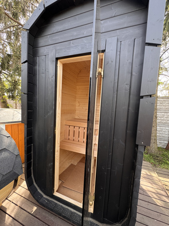 Mała Sauna KOBA Kwadro MICRO 1 pomieszczenie bez tarasu