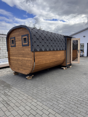 DUŻA Sauna KOBA Kwadro 5m - 2 pomieszczenia, boczne wejście