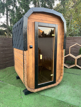 Mała Sauna KOBA Kwadro MICRO - idealna dla 2os - małe przestrzenie