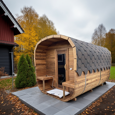 Sauna KOBA Kwadro 4m (2 pomieszczenia + taras)