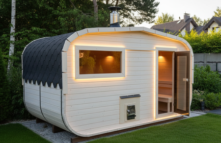 Sauna KOBA Kwadro-Owalna 4m z przedsionkiem