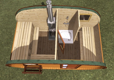 SAUNA OWAL ZESTAW DO MONTAŻU DIY