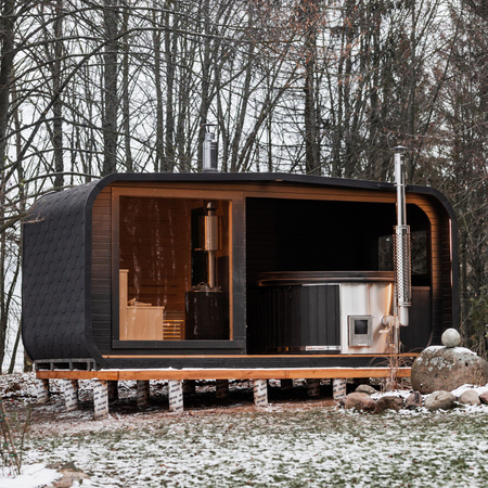 KOBA Sauna ogrodowa z balia 2w1 LINORA