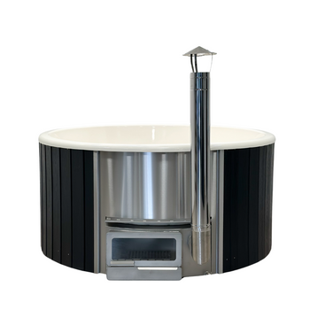 Balia ogrodowa DELUXE  z włókna szklanego piec zintegrowany HORIZON na drewno