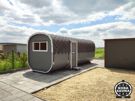 DUŻA Sauna KOBA Kwadro 5m - 2 pomieszczenia, boczne wejście