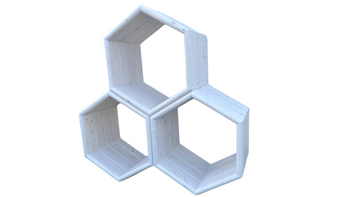 Drewutnia ogrodowa KOBA HEXAGON z drewna świerkowego