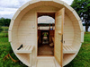Sauna KOBA Beczka 3m - 1 pomieszczenie z tarasem