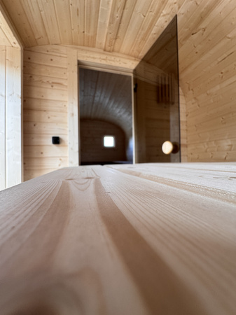 DUŻA Sauna KOBA Kwadro 5m - 2 pomieszczenia, boczne wejście