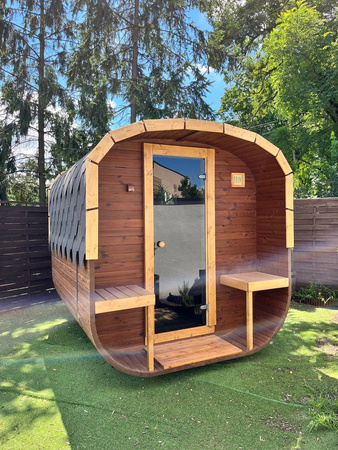 Sauna KOBA KWADRO 2,5m z tarasem