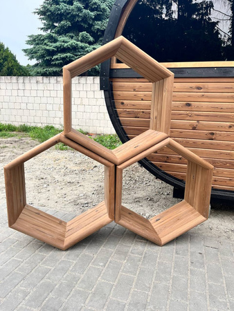 Drewutnia ogrodowa KOBA HEXAGON z termodrewna