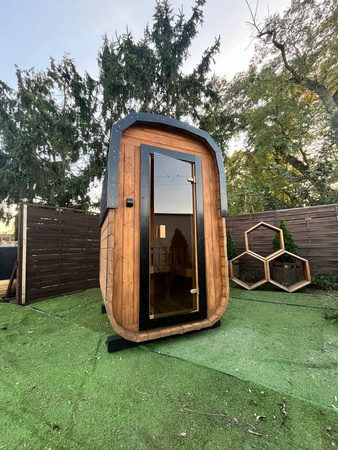 Mała Sauna KOBA Kwadro MICRO - idealna dla 2os - małe przestrzenie