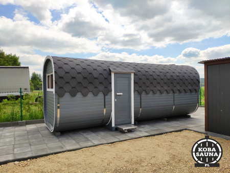 DUŻA Sauna KOBA Kwadro 5m - 2 pomieszczenia, boczne wejście