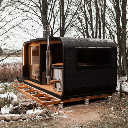 KOBA Sauna ogrodowa z balia 2w1 LINORA