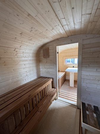 DUŻA Sauna KOBA Kwadro 5m - 2 pomieszczenia, boczne wejście