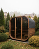 Sauna ogrodowa KOBA KWADRO 1,5 m GLASSLINE – kompaktowa, panoramiczna i stylowa