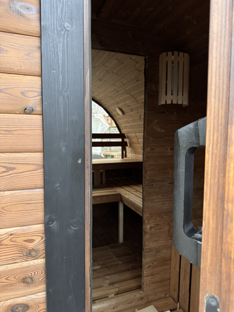 Sauna ogrodowa KOBA BECZKA 3,3 m z przedsionkiem – relaks dla 4–6 osób