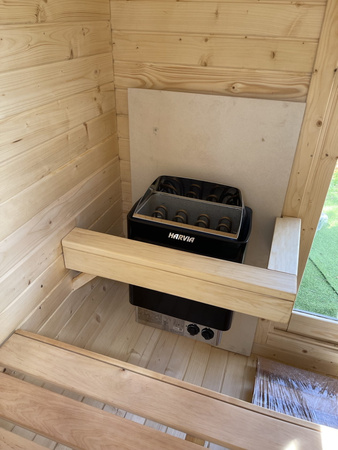 Sauna KOBA Kwadro MINI 1,5m 1 pomieszczenie bez tarasu
