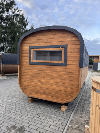 DUŻA Sauna KOBA Kwadro 5m - 2 pomieszczenia, boczne wejście