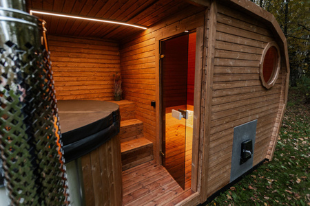 KOBA Sauna ogrodowa z balia 2w1 NEPTUN