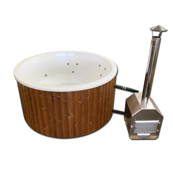 Balia ogrodowa ACRYLIC z piecem zewnętrznym na drewno