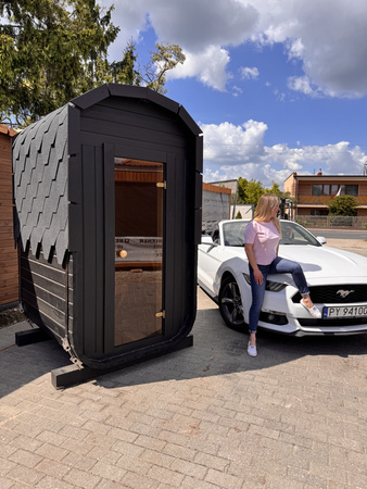 Mała Sauna KOBA Kwadro MICRO 1 pomieszczenie bez tarasu