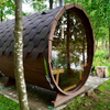 Sauna KOBA Beczka 4m - 2 pomieszczenia z tarasem