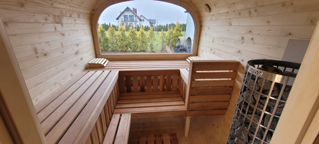Sauna KOBA Kwadro 4m (2 pomieszczenia + taras)