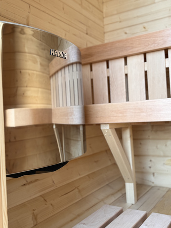 Mała Sauna KOBA Kwadro MICRO 1 pomieszczenie bez tarasu